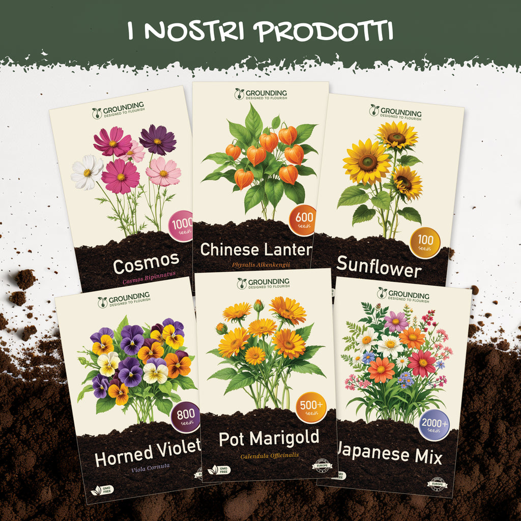 MIX PRATO FIORITO GIAPPONESE, 2000+ semi, altezza max 30cm